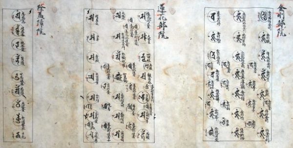 種子両界曼茶羅（06の035）