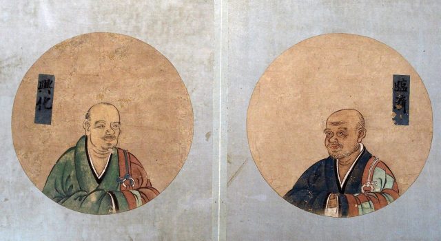 伝東福寺明兆殿司筆二十八祖円相図（7の19）