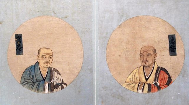 伝東福寺明兆殿司筆二十八祖円相図（7の19）