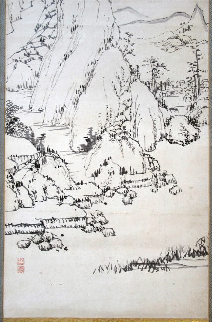 趙陶斎自筆山水幅（7の114）