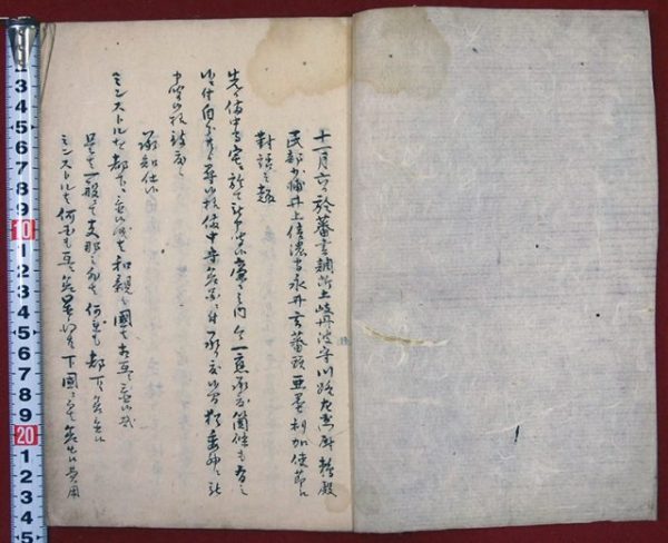 横浜一件（安政四年米使節対話記録／01-256／25291）